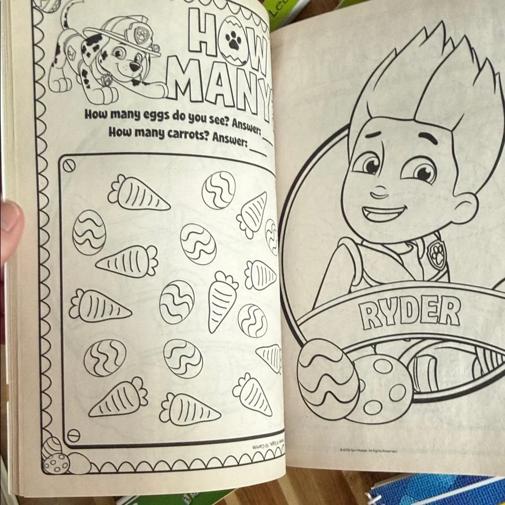 Nickelodeon PAW Patrol Jumbo Coloring, match it , writing & match journal bundle